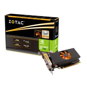 GeForce with CUDA GT 730 ZOTAC 2GB DVI&HDMI&DSUB (PCI-E) DDR5 LP [ZT-71101-10L]