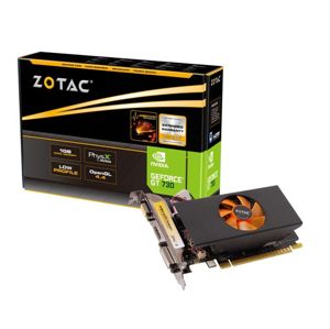 GeForce with CUDA GT 730 ZOTAC 1GB DVI&HDMI&DSUB (PCI-E) DDR5 LP [ZT-71102-10L]