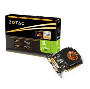 GeForce with CUDA GT 730 ZOTAC 2GB 2xDVI&mDP (PCI-E) DDR3 [ZT-71103-10L]