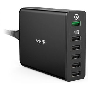Anker PowerPort 6 Quick Charge 3.0 EU czarny
