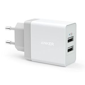 Anker 24W 2-Port USB Charger EU bílá + kabel micro USB
