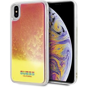 Guess Hard Case do iPhone XS Max růžový/California Glow in the dark