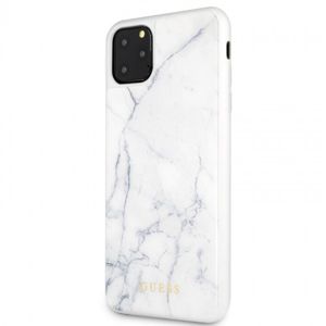 Guess Hard Case do iPhone 11 Pro biały/Marble