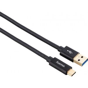 Hama kabel USB-C 3.1 1.0m, černý (135715)