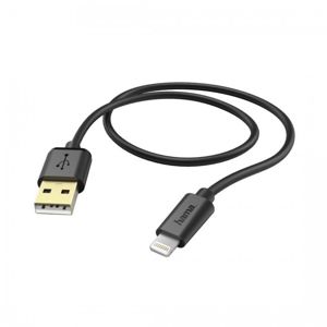 Hama kabel MFI USB pro Apple s Lightning konektorem, 1.5 m, černý (173635)