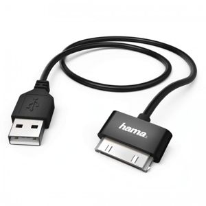 Hama kabel USB 30 pin Apple 1.0m, černý (173637)