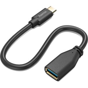 Hama adaptér OTG USB-A 3.0 / USB-C, černý (178258)