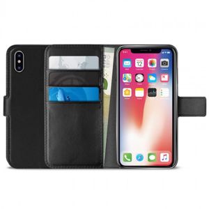 Puro Booklet Wallet Case pro iPhone XS/X černé