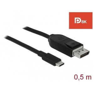 Delock USB-C 0.5m černý