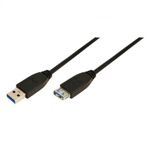 LogiLink prodlužovací kabel USB 3.0 3.0m, černý CU0043