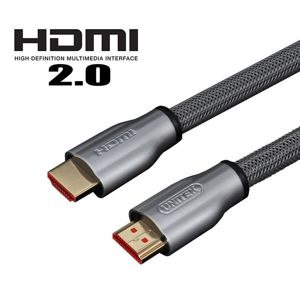 Unitek Lux kabel HDMI v2.0 M/M 1.0m, pozlacený, opletený [Y-C136RGY]