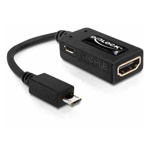 DeLock adaptér MHL(M) - HDMI(F) + micro USB(F) - 65314