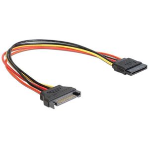 Gembird prodloužení napájecího kabelu SATA 15-pin M/F 0.3m [CC-SATAMF-01]