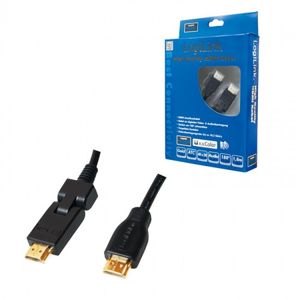LogiLink kabel HDMI High Speed 1.8m, lomený 180° CHB003