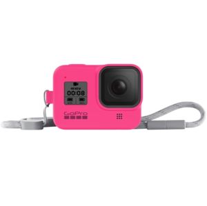 GoPro Sleeve + Lanyard Electric Pink for HERO8 Black AJSST-007