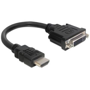 DeLock adaptér HDMI (M) > DVI (F) 20cm - 65327