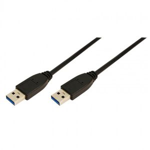 LogiLink kabel USB 3.0 (M/M) 2.0m, černý CU0039