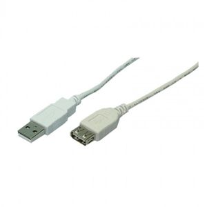 LogiLink prodlužovací kabel USB 2.0 1.8m, Repeater, šedý CU0010
