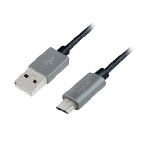 LogiLink micro USB 1.0m šedý