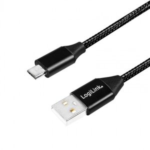 LogiLink micro USB 0.3m černý