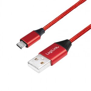 LogiLink micro USB 0.3m červený