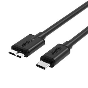 Unitek kabel USB-C - USB-B M/M 1.0m černý [Y-C475BK]