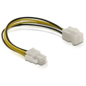 DeLock prodlužovací napájecí kabel 4-pin (M/F) 0.15m - 82428