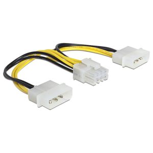 DeLock napájecí kabel 8-pin EPS > 2x Molex - 83410