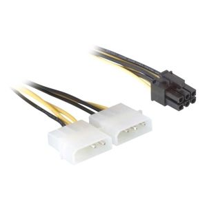 DeLock napájecí kabel 2x Molex > 6-pin PCI Express - 82315