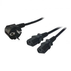 LogiLink síťový kabel VDE IEC-C13 Y 1.5m 0°/90° CP101