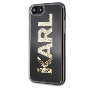 Karl Lagerfeld Hard Case pro iPhone 7/8 černý/ Karl logo Glitter