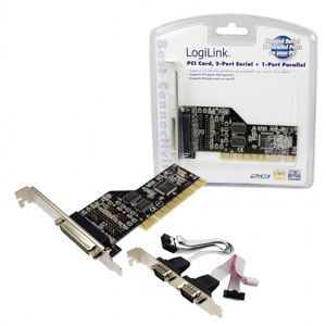 LogiLink řadič PCI, 2x RS-232 + 1x Parallel [PC0018]