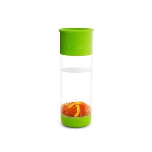 Munchkin lahev 360 s nádobou na ovoce zelená