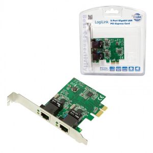 LogiLink karta PCI Express 2x Gigabit LAN