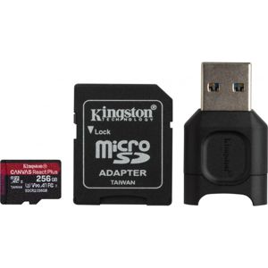 Kingston microSDXC Canvas React Plus SDCR2 256GB + adapter + czytnik
