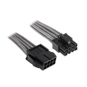 BitFenix 8-Pin EPS12V prodlužovací kabel 45cm opletený - stříbrno-černý [BFA-MSC-8EPS45SK-RP]
