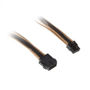 BitFenix 8-Pin EPS12V prodlužovací kabel 45cm opletený - zlato-černý [BFA-MSC-8EPS45AKK-CK]