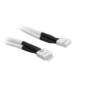 BitFenix prodlužovací kabel USB vnitřní 30cm - opletený bílo-černý [BFA-MSC-IUSB30WK-RP]