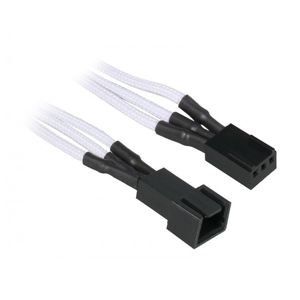 BitFenix 3-Pin prodlužovací kabel 60cm opletený - bílo-černý [BFA-MSC-3F60WK-RP]
