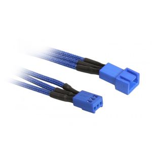 BitFenix 3-Pin prodlužovací kabel 60cm opletený - modrý [BFA-MSC-3F60BB-RP]