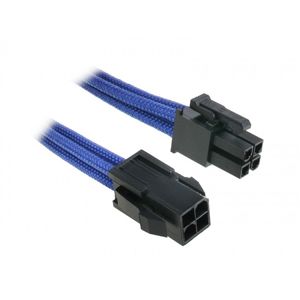 BitFenix 4-Pin ATX12V prodlužovací kabel 45cm opletený - modro-černý [BFA-MSC-4ATX45BK-RP]