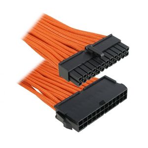 BitFenix 24-Pin ATX prodlužovací kabel 30cm opletený - oranžovo-černý [BFA-MSC-24ATX30OK-RP]
