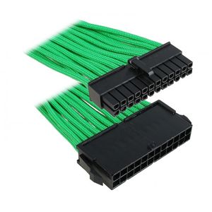 BitFenix 24-Pin ATX prodlužovací kabel 30cm opletený - zeleno-černý [BFA-MSC-24ATX30GK-RP]