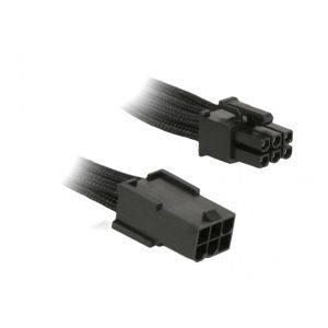 BitFenix 6-Pin PCIe prodlužovačka 45cm - sleeved - černá
