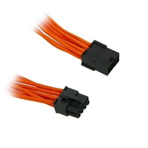 BitFenix 8-Pin PCIe prodlužovací kabel 45cm opletený - oranžovo-černý [BFA-MSC-8PEG45OK-RP]