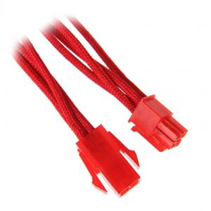 BitFenix 4-Pin ATX12V prodlužovací kabel 45cm opletený - červený [BFA-MSC-4ATX45RR-RP]