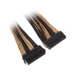 BitFenix 24-Pin ATX prodlužovací kabel 30cm opletený - černo-zlatý [BFA-MSC-24ATX45AKK-CK]