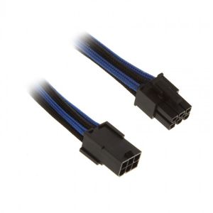 BitFenix 6-Pin PCIe prodlužovačka 45cm - sleeved - černo-modrá