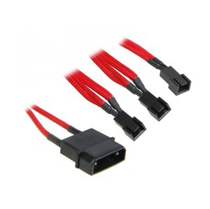 BitFenix adapter Molex do 3x 3-Pin 7V 20cm - červeno-černý [BFA-MSC-M33F7VRK-RP]