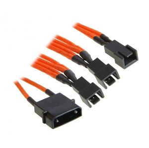 BitFenix adapter Molex do 3x 3-Pin 7V 20cm - oranžovo-černý [BFA-MSC-M33F7VOK-RP]